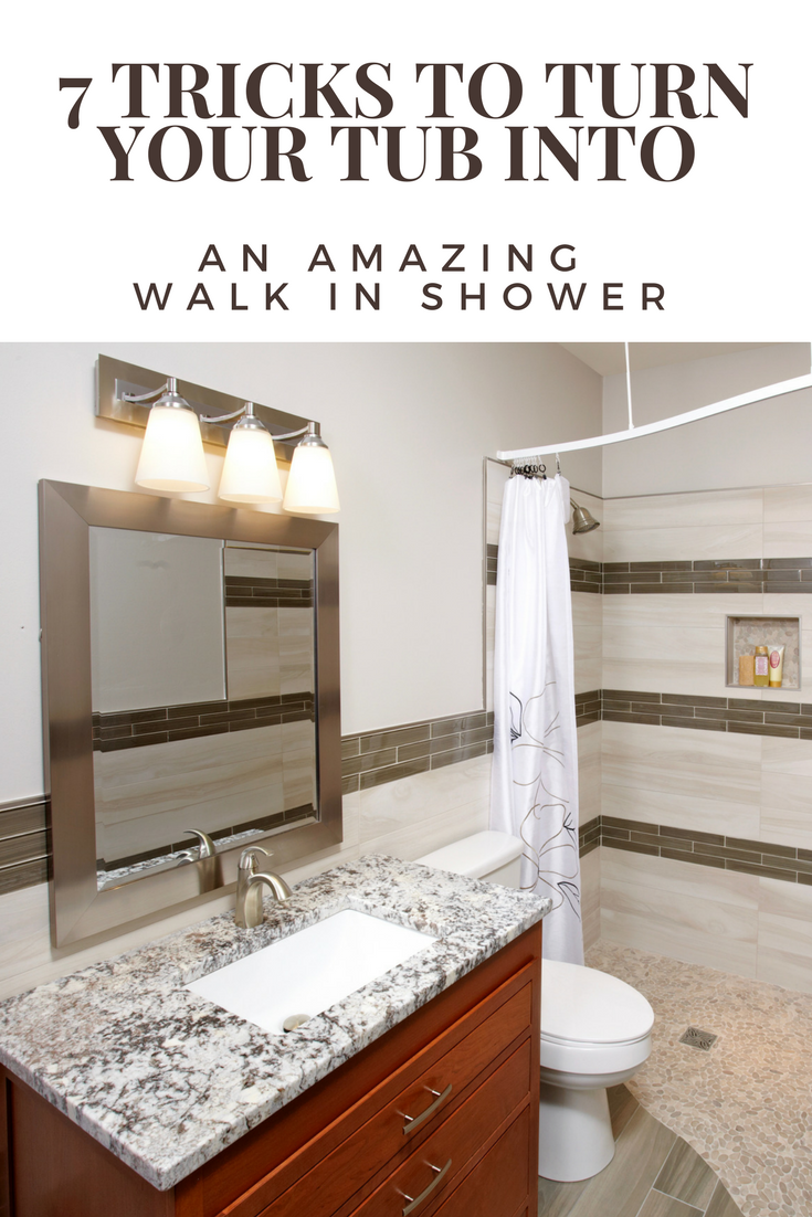 Tricks To Turn A Tub Into A Walk In Shower