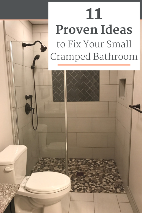 11 Proven Ideas to Fix Your Small Cramped Bathroom | Innovate Building Solutions | #BathroomRemodel #SmallBathroom #TinyHomes #ApartmentBathroom