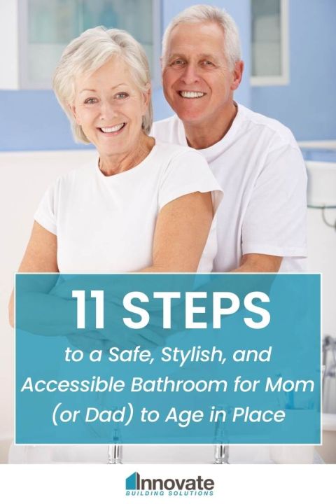11 Steps to a Safe, Stylish and Accessible Bathroom for Mom (or Dad) to Age in Place | bathroom remodeling on a budget | Bathroom design ideas