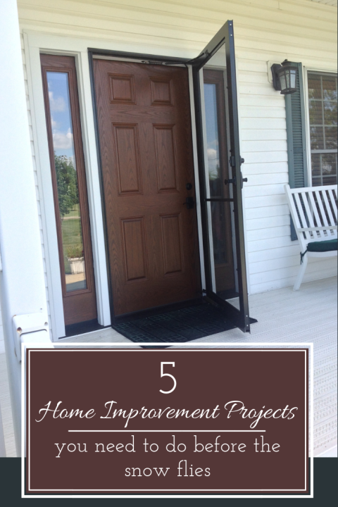 5 Home Improvement projects you need to do before the snow flies | Innovate Building Solutions | #HomeImprovement #ContemporaryHomes #EntryDoor