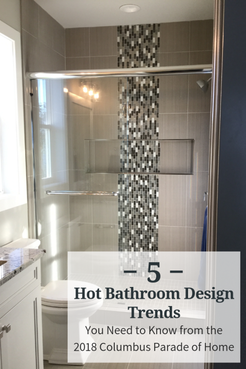 5 hot bathroom design trends from the parade of homes | Innovate Building Solutions | #BathroomTrends #ParadeofHome #ShowerDesign #ShowerIdeas