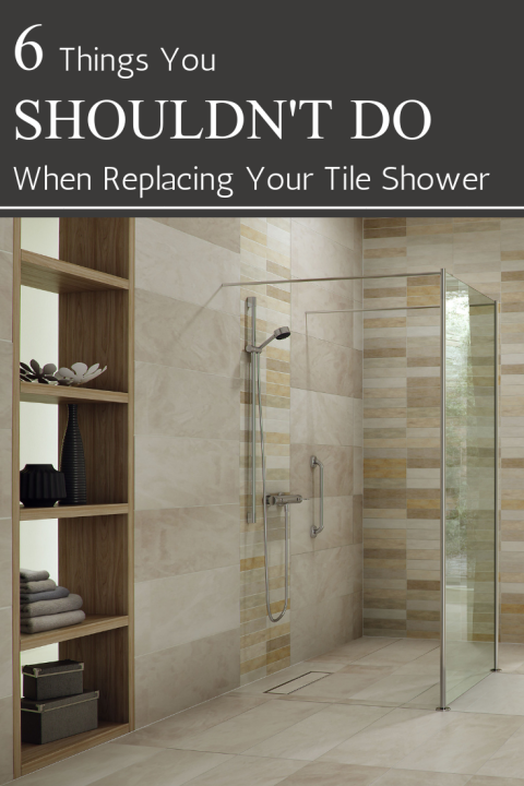 6 things you shouldn't do when replacing your tile shower | Innovate Building Solutions | #ShowerPanels #TiledShower #BathroomWallPanels #BathroomRemodel