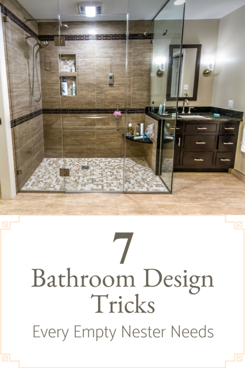 7 Bathroom Design Tricks Every Empty Nester Needs | Innovate Building Solutions | #BathroomRemodel #EmptyNester #HomeRemodel #ShowerPanels