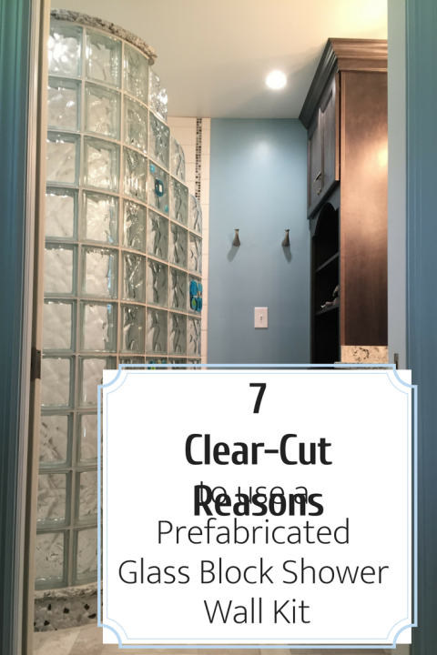 7 clear-cut reasons to use a prefabricated glass block shower wall kit | Innovate Building Solutions | #GlassBlockShower #ShowerWall #GlassBlockDesign