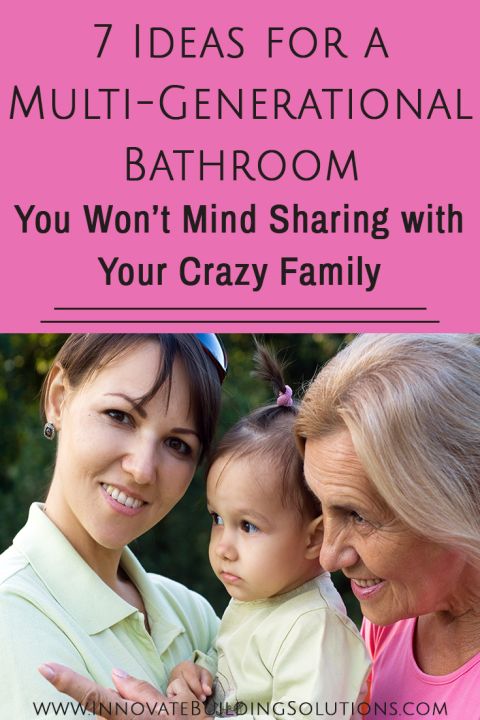 7 ideas for a multi generational bathroom | Innovate Building Solutions | #BathroomRemodel #Rollinshower #HandicapShower