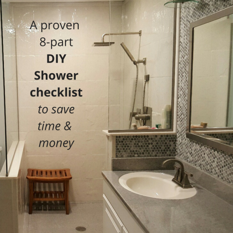 A proven 8 part DIY shower kit checklist from Innovate Building Solutions