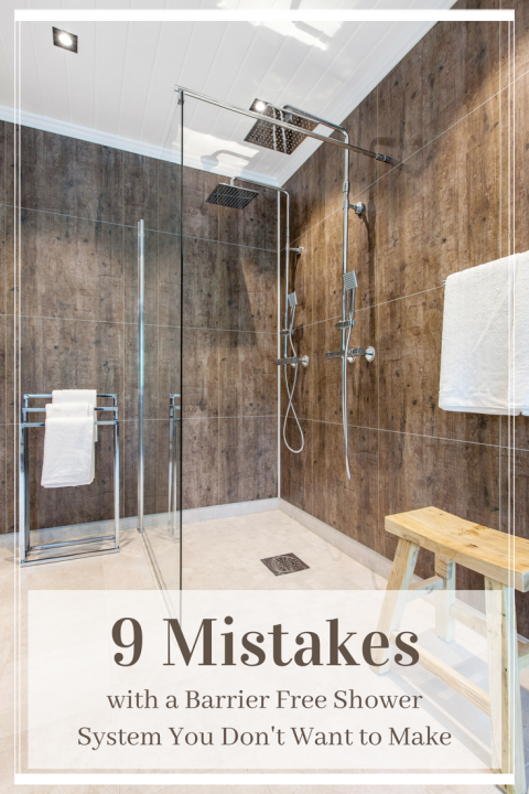 9 mistakes with a barrier free shower system you don't want to make | Innovate Building Solutions | #ShowerPanel #LaminatePanels #BathroomRemodel