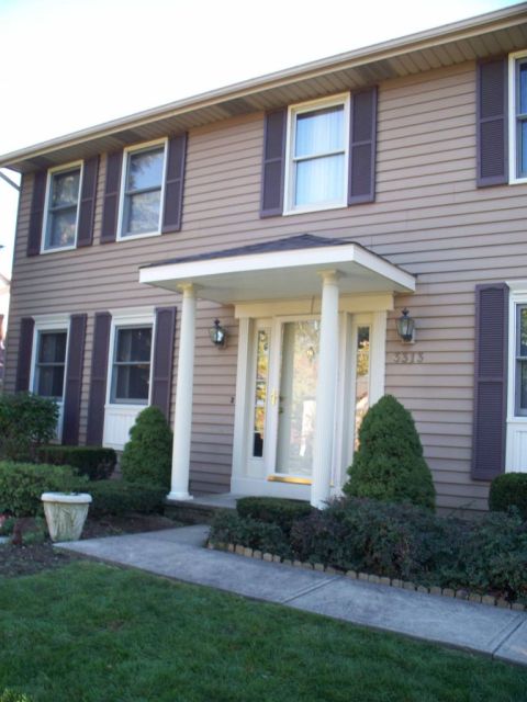 Front Porch Design Hip Style Roof Cleveland Ohio
