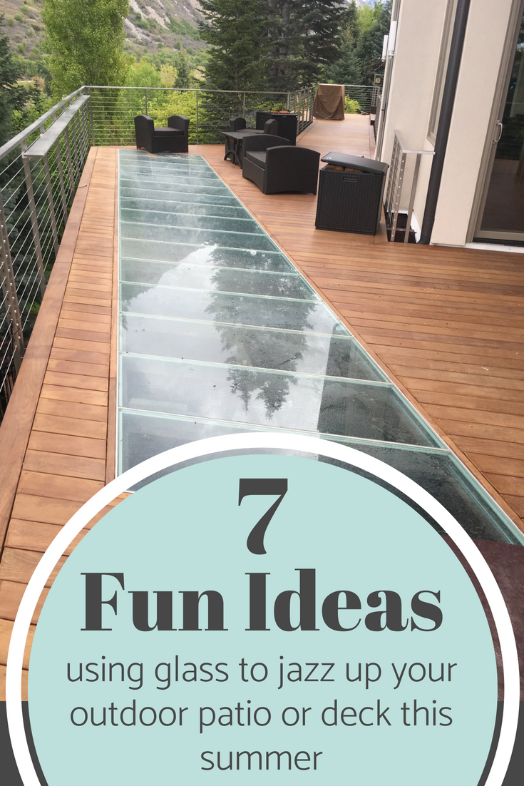 Cool outdoor deck images 7 Fun Ideas Using Glass For An Outdoor Patio Deck Or Garden Stairs Decking Fire Pits Pavers