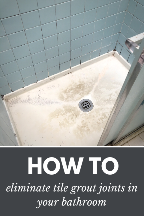 How to eliminate tile grout joints in your bathroom | Innovate Building Solutions | #TileGrout #GrossShower #GroutJoints #CleaningGrout