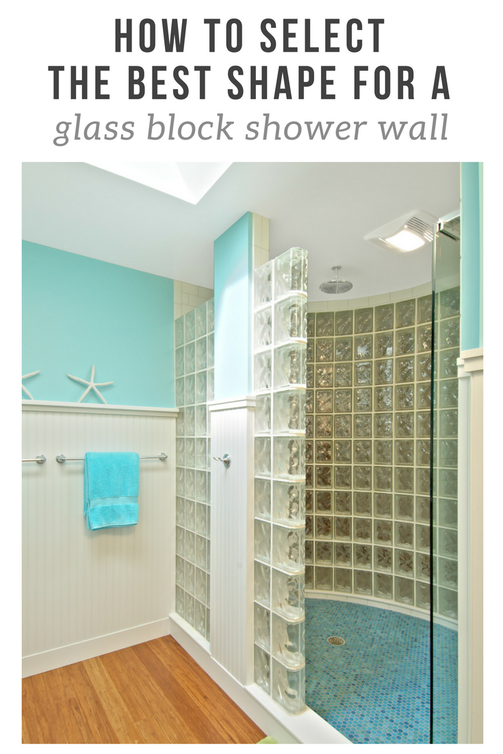 How to select a shape for your glass block shower wall design – walk in ...