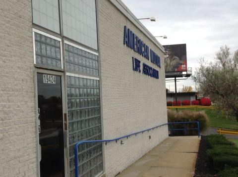 Kalwall translucent panels with glass blocks at upper level