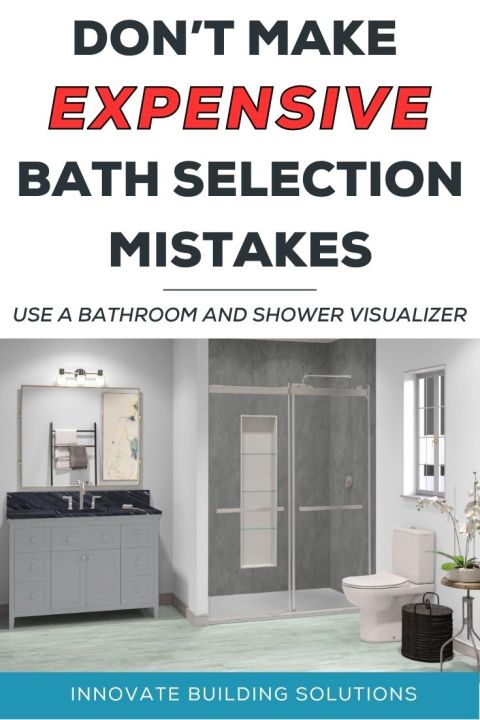OPENING Don’t Make Expensive Bath Selection Mistakes – Use a bathroom and shower visualizer. Bathroom Remodel Tips | Bathroom Cheap |