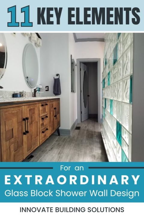 Opening Image - 11 Key Elements for an Extraordinary Glass Block Shower Wall Design - Innovate Building Solutions, Glass Block Shower Wall, Bathroom Shower Renovations, Modern Bathroom Designs, Shower Remodeling Projects