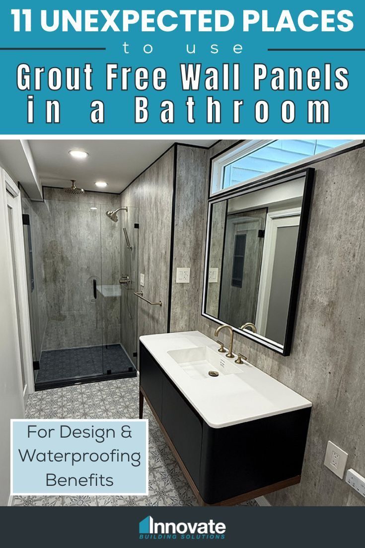 Opening Image - 11 Unexpected Places to Use Grout Free Wall Panels in a Bathroom for Design & Waterproofing Benefits - Innovate Building Solutions, Shower Wall Panels, Bathroom Renovation Products, Walk In Shower Designs, Modern Bathroom Shower Concepts