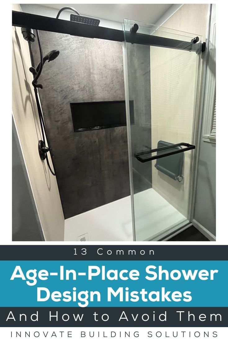 Opening Image - 13 Common Age in Place Shower Design Mistakes, and How to Avoid Them - Innovate Building Solutions, Walk In Shower Designs, Custom Bathroom Shower Ideas, Modern Shower Concepts, Luxury Accessible Showers