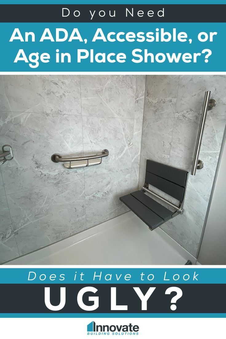 Opening Image - Do you Need an ADA, Accessible, or Age In Place Shower And Does it Have to Look Ugly? - Innovate Building Solutions, Accessible Shower Design, Modern Home Showers, Bathroom Shower Concepts, Beautiful Age In Place Showers