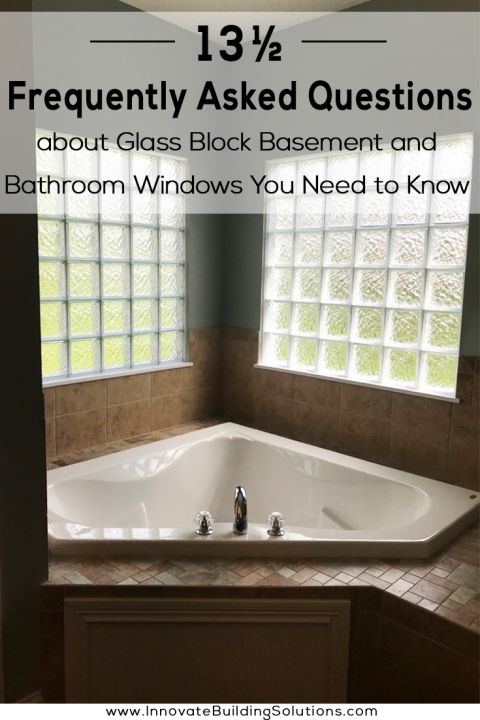 Opening Image - glass block basement and bathroom windows | Innovate Building Solutions | #GlassBlockWindows #BathroomWindows #Basementwindows #FloodedBasement