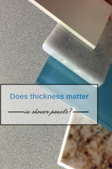 Does shower wall panel thickness matter