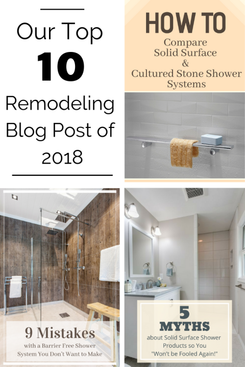 Our Top 10 home remodeling blog post of 2018 | Innovate Building Solutions | #HomeRemodeling #ShowerTubWallPanels #WallPanels #BathroomRemodel