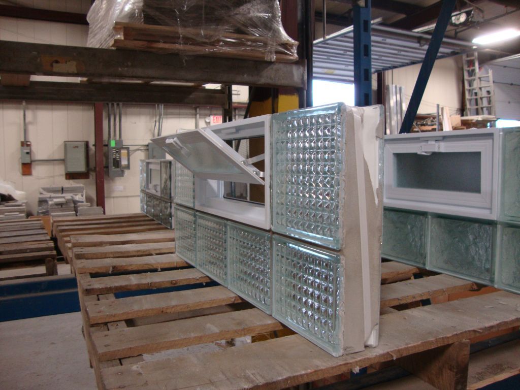 Glass block windows & wall fabrication methods mortar, silicone