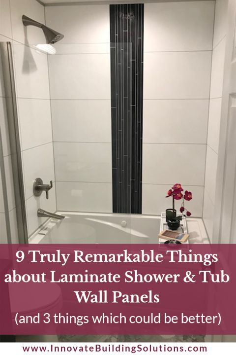 9 remarkable things laminate shower and tub wall panels | Innovate Building Solutions | #Laminatewalls #TubSurround #WallPanels #DIYInstallation
