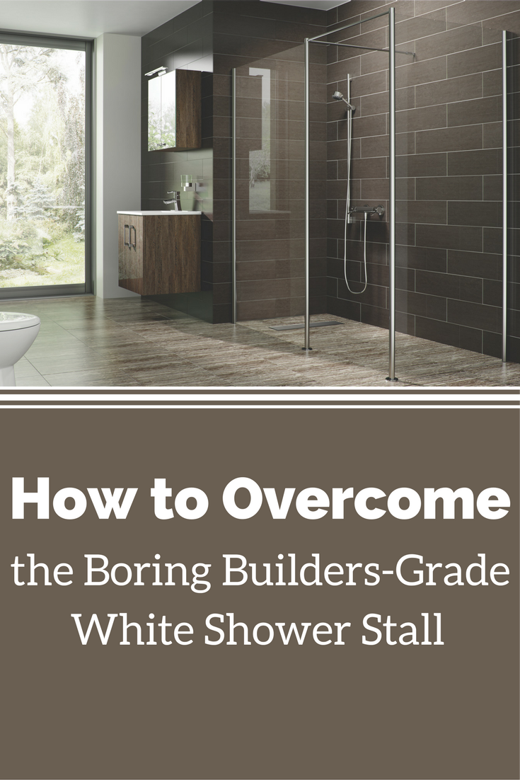 How To Remodel A Boring White Builders Grade Shower Surround On A Budget