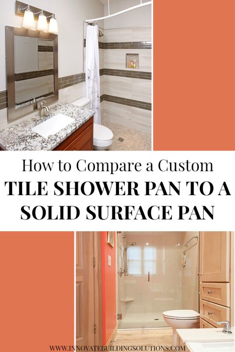 Pinterest - Opening Image tile vs solid surface | Innovate Building Solutions | #BathroomRemodeling #ShowerRemodel #TileShower #SolidSurface