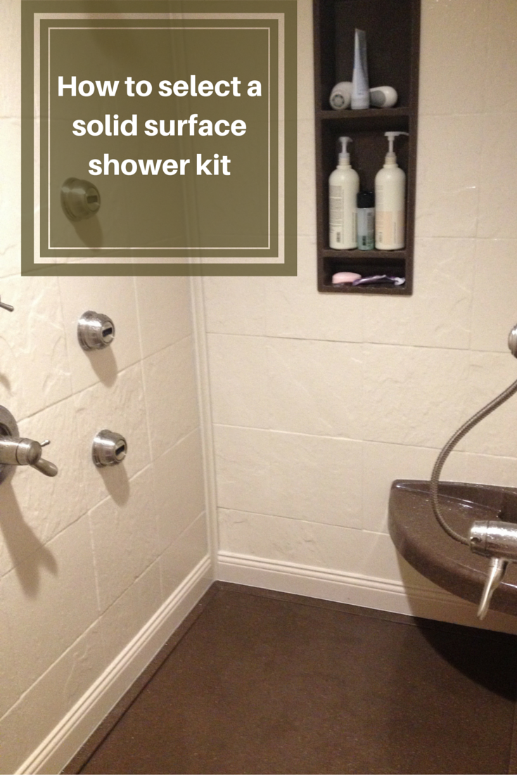 How to select a stone solid surface shower kit