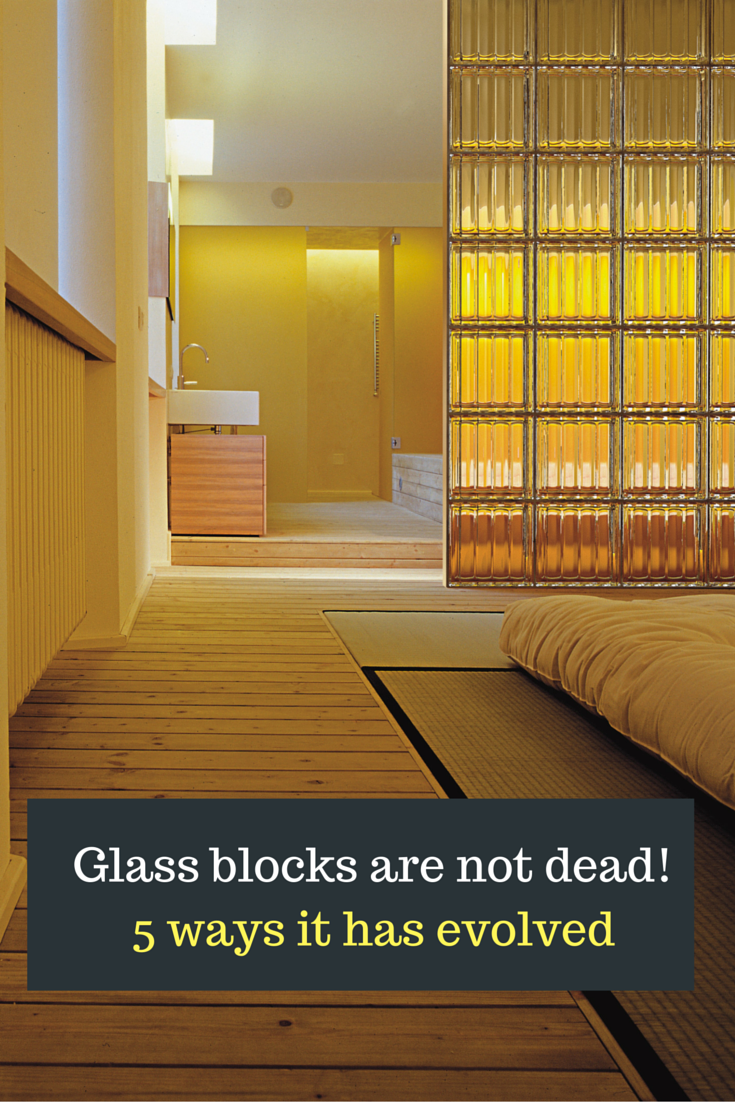 contemporary and colored glass block designs for walls and windows