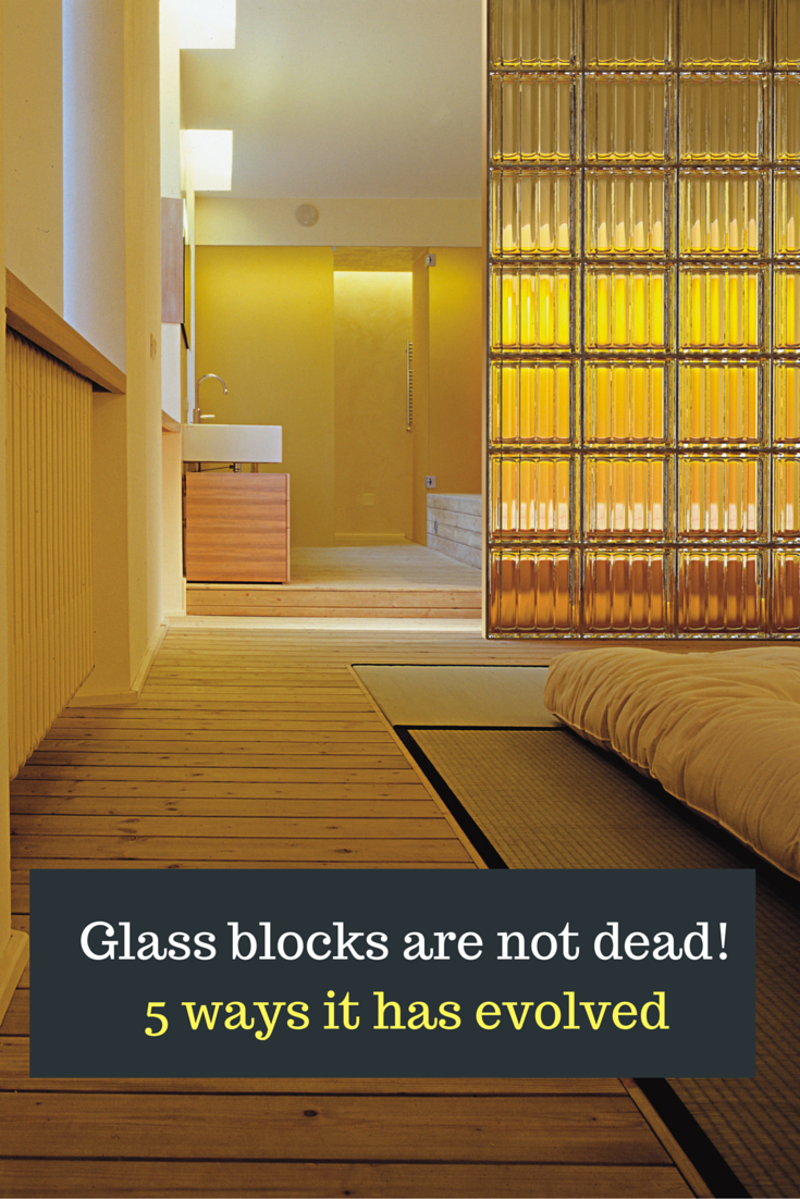 Contemporary and Colored Glass Block Designs for Walls and Windows