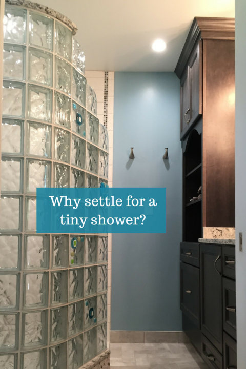 Why settle for a tiny shower | Innovate Building Solutions