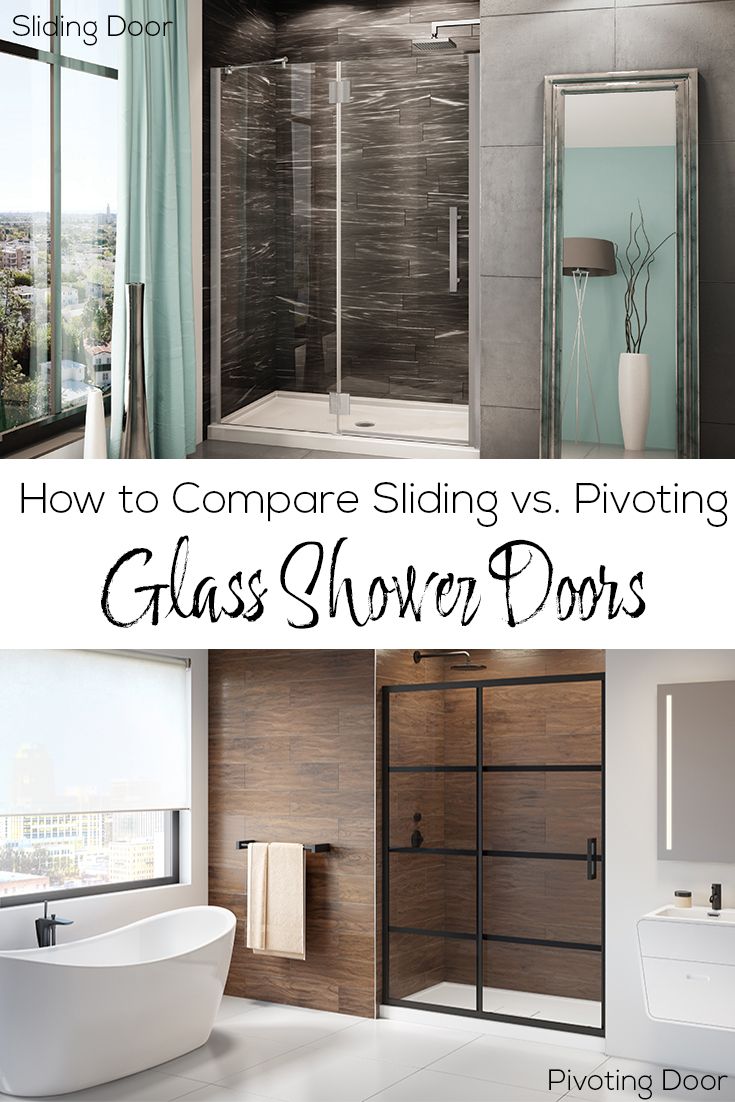 How to Compare Sliding vs. Pivoting Glass Shower Doors