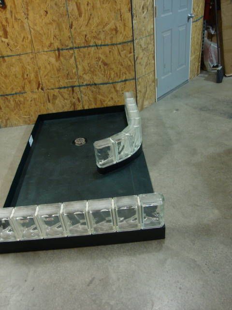Ready for tile shower base expanded polystyrene for glass blocks