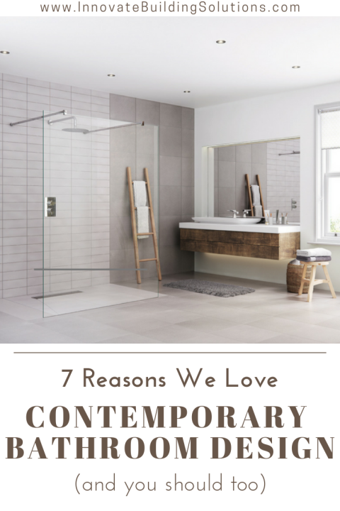 Reasons why we love contemporary bathroom designs | Innovate Building Solutions | #ContemporaryBathrooms #BeautifulBathroomDesigns #BathroomRemodeling #Showerwallpanels