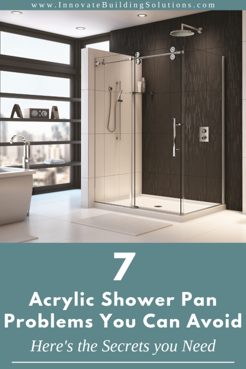 Reinforced contemporary acrylic shower pan shower pan problems to avoid | Innovate Building Solutions | #Contemporarybathrooms #Bathroomshowerideas #bathroomdesigns