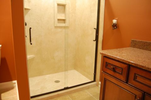 Decorative DIY shower wall panels