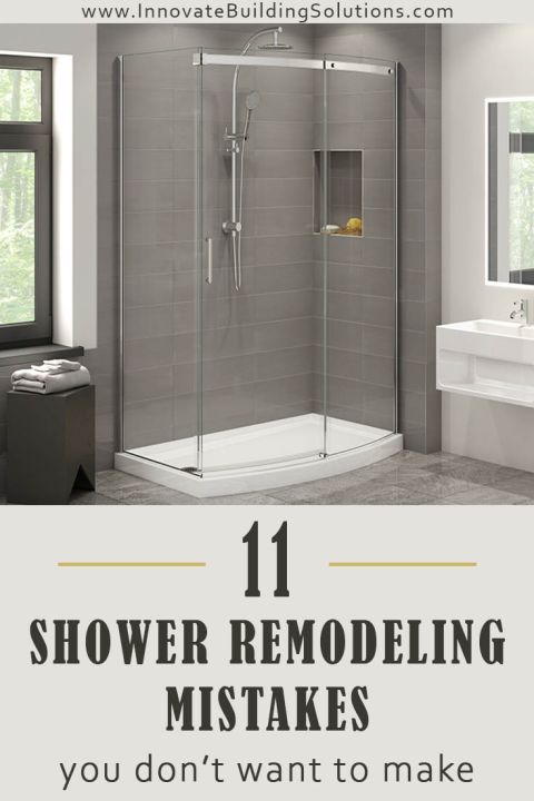 Shower remodeling mistakes you don't want to make | Innovate Building Solutions | #RemodelingTips #BathroomRemodeling #GroutFreeShower #ShowerWallPanels