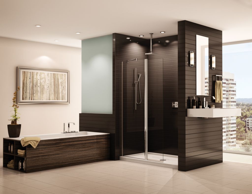 Shower Screen Using A European Walk In, European Style Bathtub