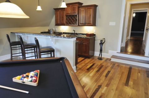 Basement remodeling game & recreation room