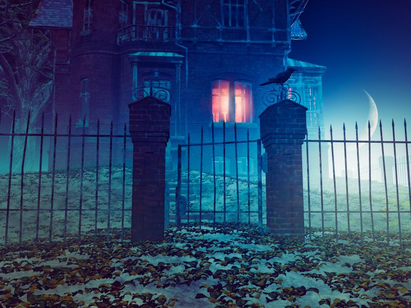 haunted house, halloween