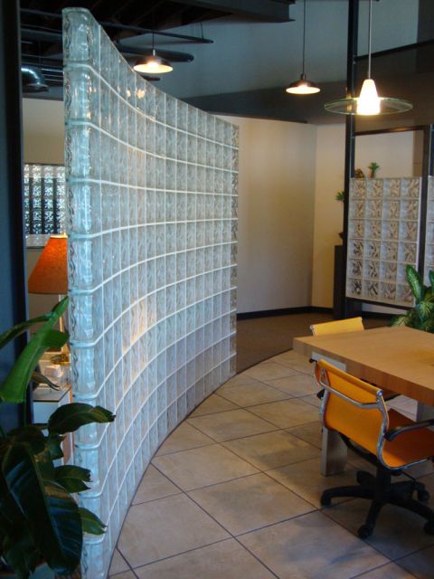glass block wall