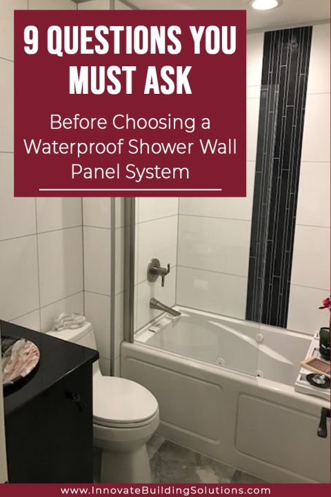questions you must ask before choosing wall panel systems | Innovate Building Solutions | #WallPanels #BathroomRemodel #RemodelOnABudget
