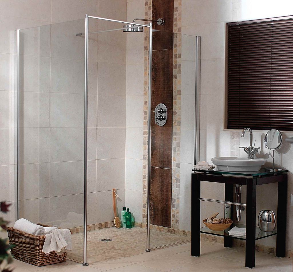 roll in barrier free shower for bath to shower conversion