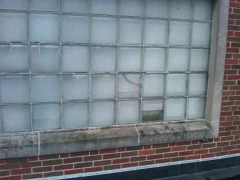 Before - St Agatha Church Gymnasium Windows