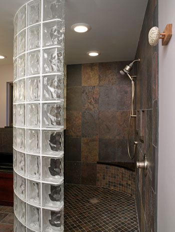 Waterproof Glass Block Shower Wall Base, Backer Board, Wall Surround ...