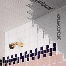 Durock cement wall board under tile