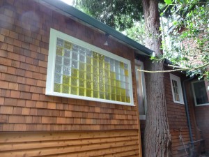 Room addition with tree going through the roof near Seattle Washington