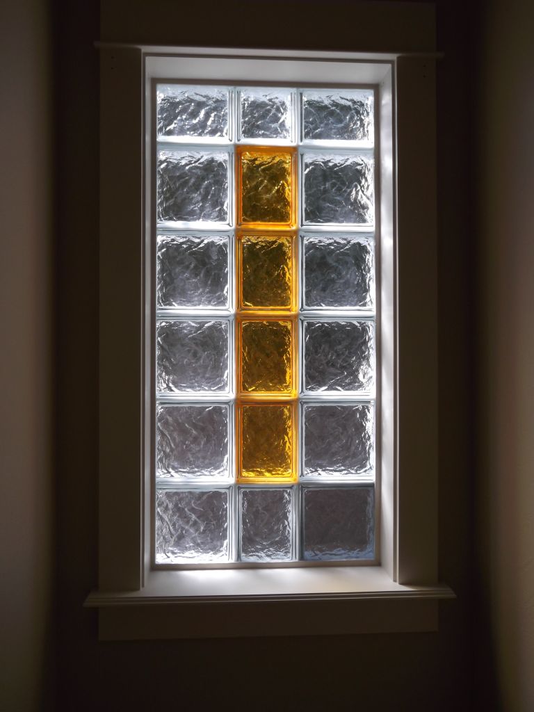 Decorative Glass Block Borders For A Shower Wall Or Windows