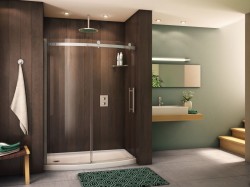 Curved shower door system - Fleurco base